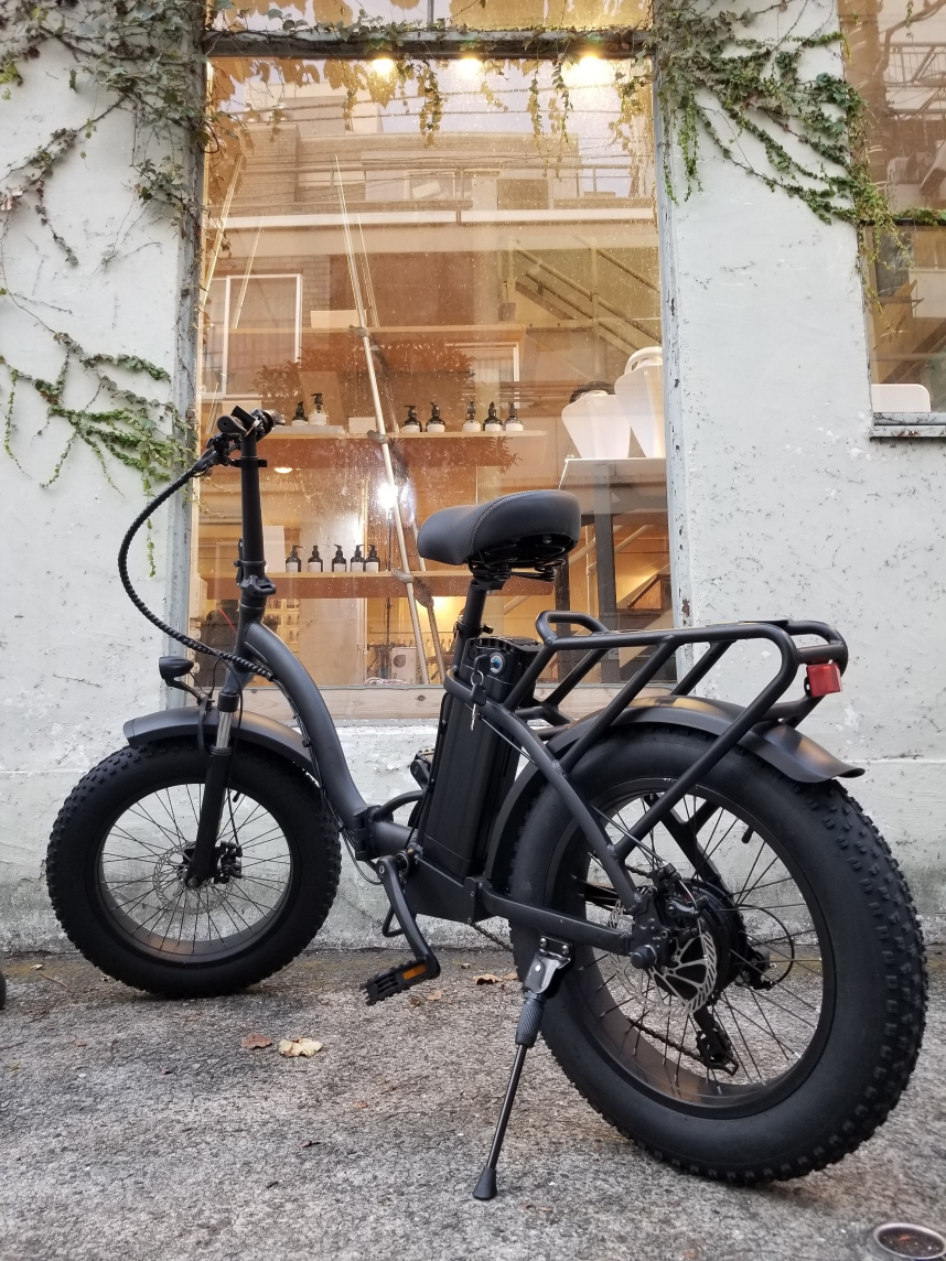 電動アシスト自転車の折りたたみE-バイクであるファンビータ（FUNVITA）MOUNTAINタイプ